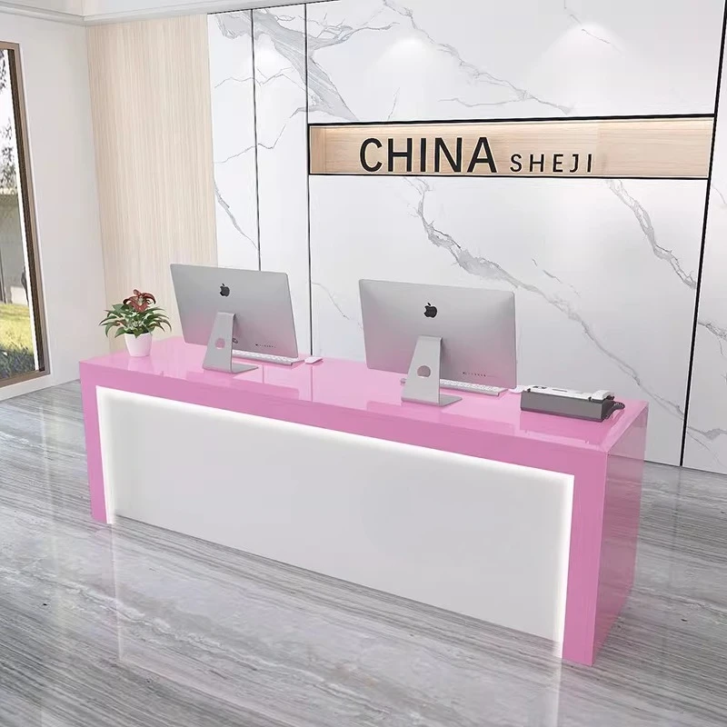 Supermarket Reception Desk Luxury Coffee Modern Study Reception Desk Pharmacy Front Infodesk Comptoir Caisse Corner Furniture