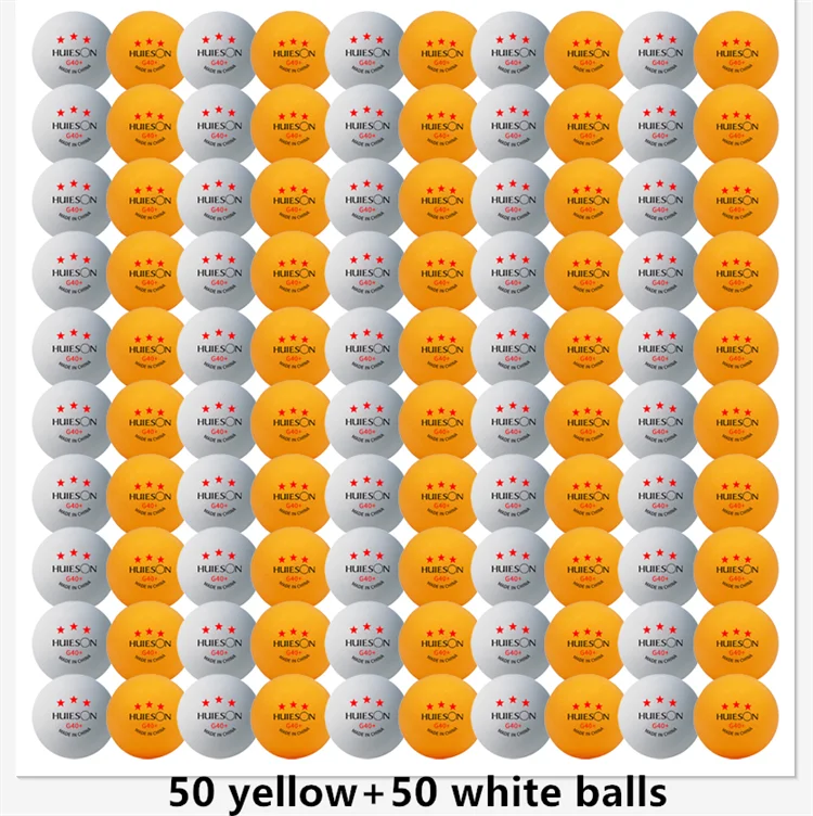 

3-звездочные мячи для настольного тенниса, 20–100 шт., АБС-материал G40+, оптовая упаковка для тренировок и соревнований