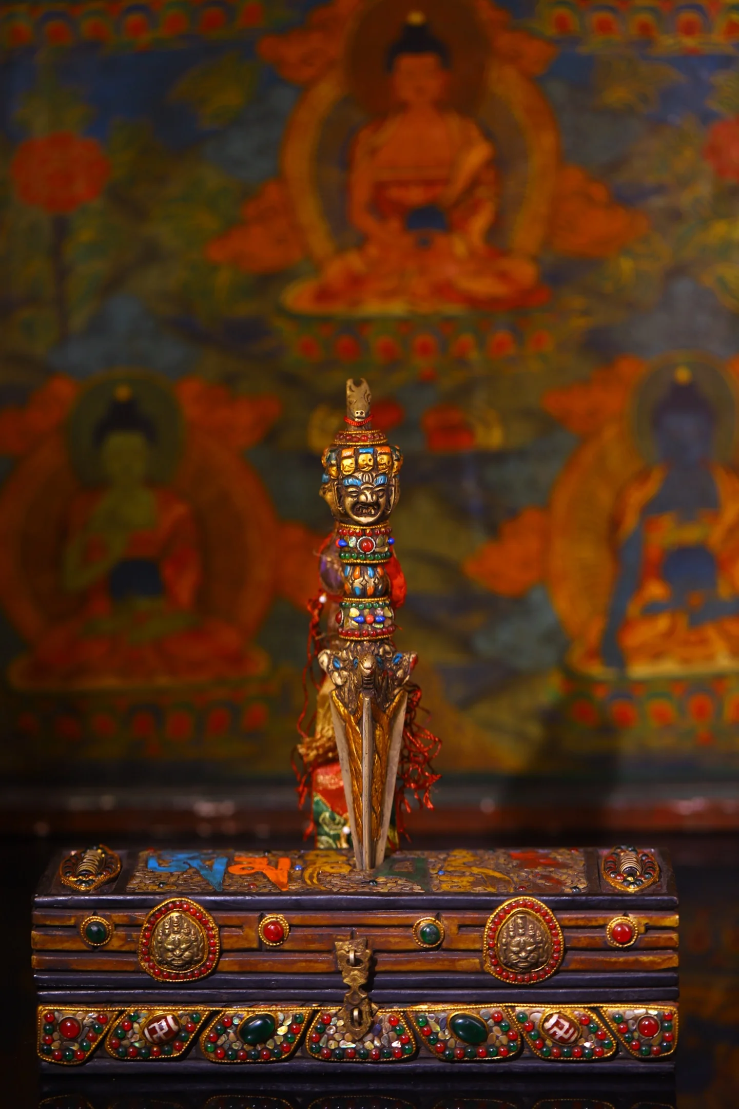 Old Bronze Painted …