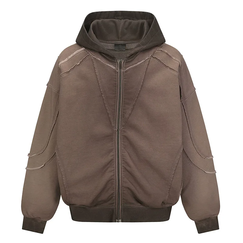 

Хип-хоп винтажные осенние толстовки Harakuju уличная одежда повседневные пуловеры с капюшоном для мужчин в стиле пэчворк