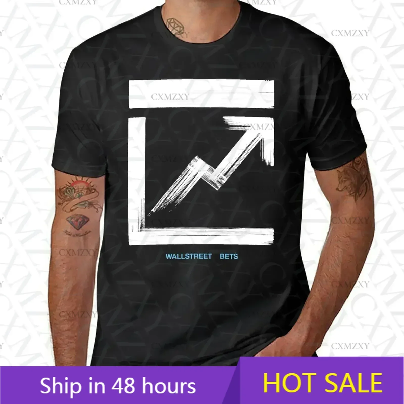 

OFF-WSB White T-Shirt plus size tops anime men graphic t shirts
