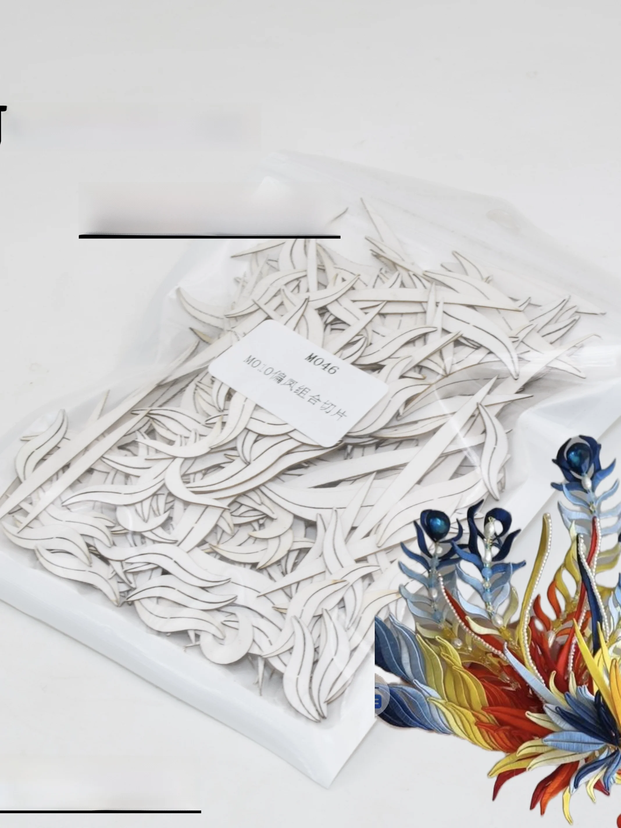 

Традиционный китайский Sle DIY шпилька для вышивания, набор материалов, 8 цветов, бархатная лазерная резка Феникса, нет необходимости резать клей Ba...