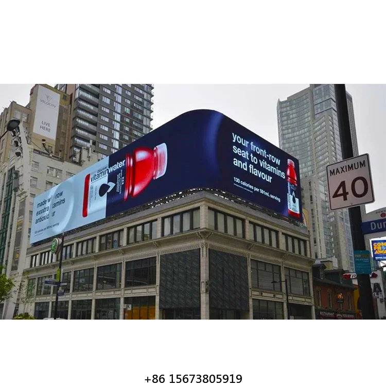 

High Brightness Energy-Efficient P10 Waterproof Outdoor Advertising LED Screen IP65 Digital for TV Signage Video Animation