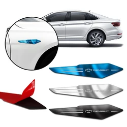 2Pcs Metal Alloy Car Wing Right & Left Side Body Fender Stickers For Chevrolet Cruze Captiva Sonic Spark Trax Malibu Orlando