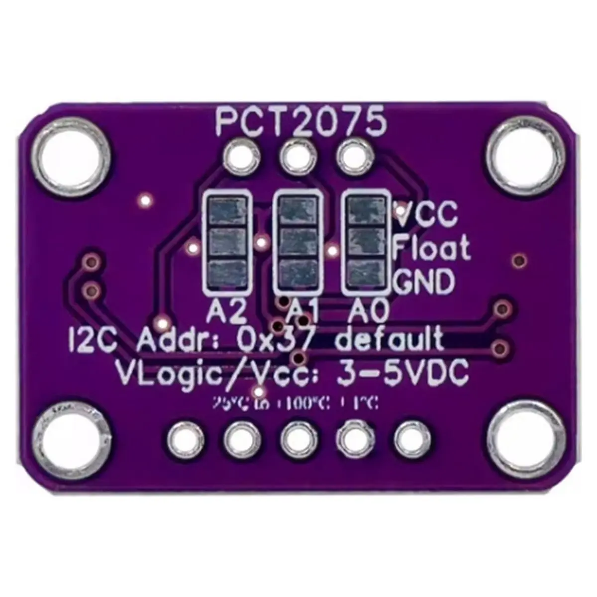 PCT2075 Temperature Sensor Module for STEMMA QT / Qwiic High Accuracy Digital Temperaturer Board for