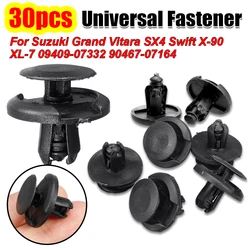 30Pcs Plastic Rivet Bumper Clips 7mm Engine Cover Fastener Car Door Panel Trim Clips For Suzuki Grand Vitara SX4 Swift X-90 XL-7