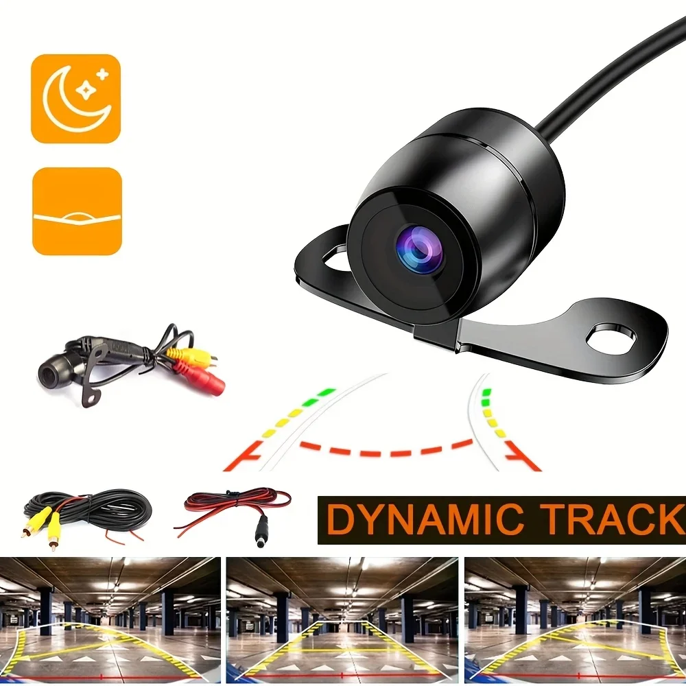 Backup Camera, Dynamic Guidance, Universal Vehicle Mount, Applicable to SUV, Pickup, Camper, Truck, Tractor, RV, Bus