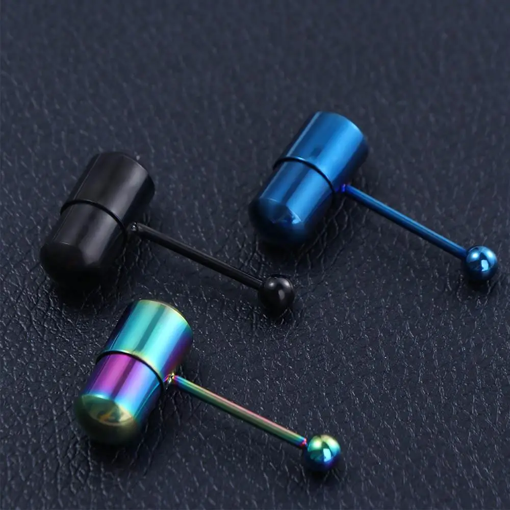 Fashion Women Vibrating Barbell Titanium steel Stainless Steel Body Jewelry Vibrating Tongue Nail Piercing Jewelry Tongue Ring view 6