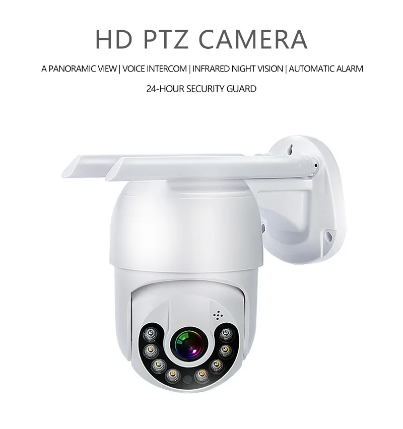

8Mp 4K PTZ Wifi Ip Camera Audio Cctv Surveillance Outdoor Night Color Wireless Waterproof Security Home Ai Human Detection
