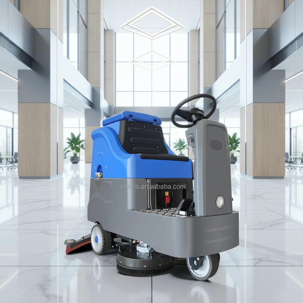 VOL-750 Best Quality Multi Function Ride On Floor Scrubber Single Disc Brushes Floor Cleaning Scrubber