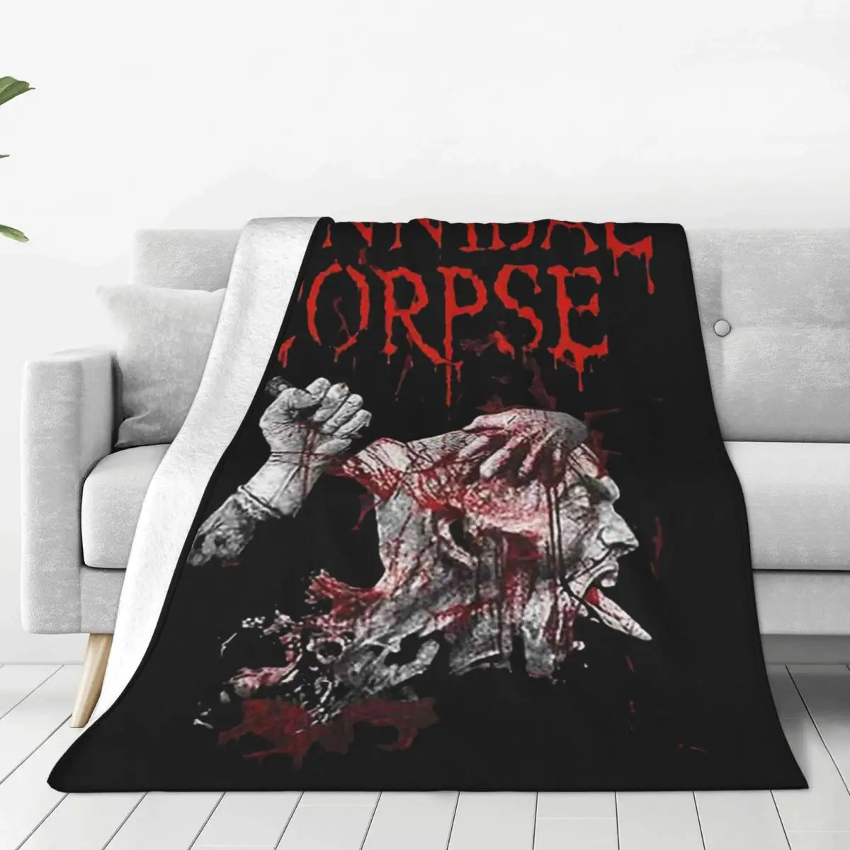 Cannibal Corpse Songs Rock Band Merch Blankets Fleece Home Horror Throw Blankets Cozy Ultra-Soft for Office Plush Thin Quilt