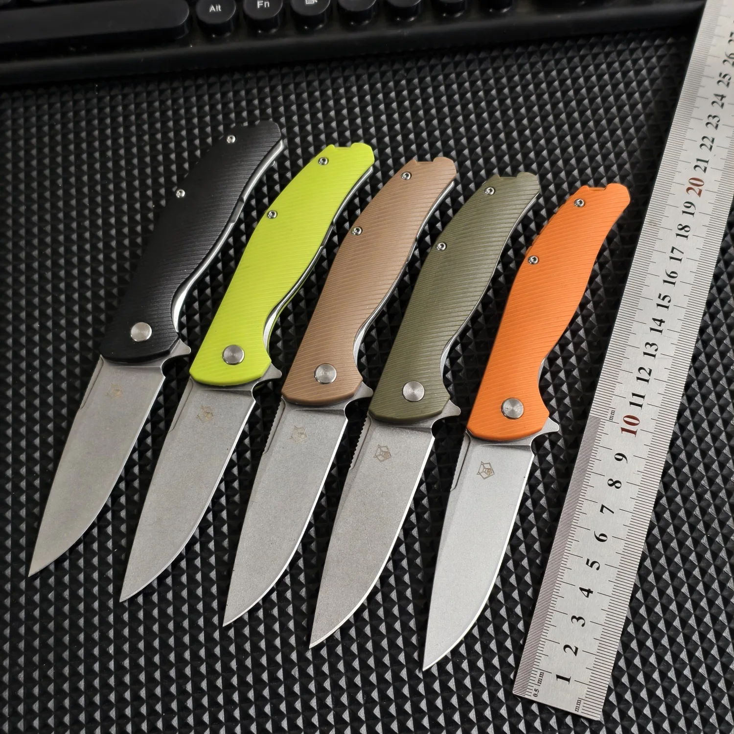 2026 new Portable with clip multifunctional professional D2 steel outdoor camping, wild fishing, sharp fruit folding knife