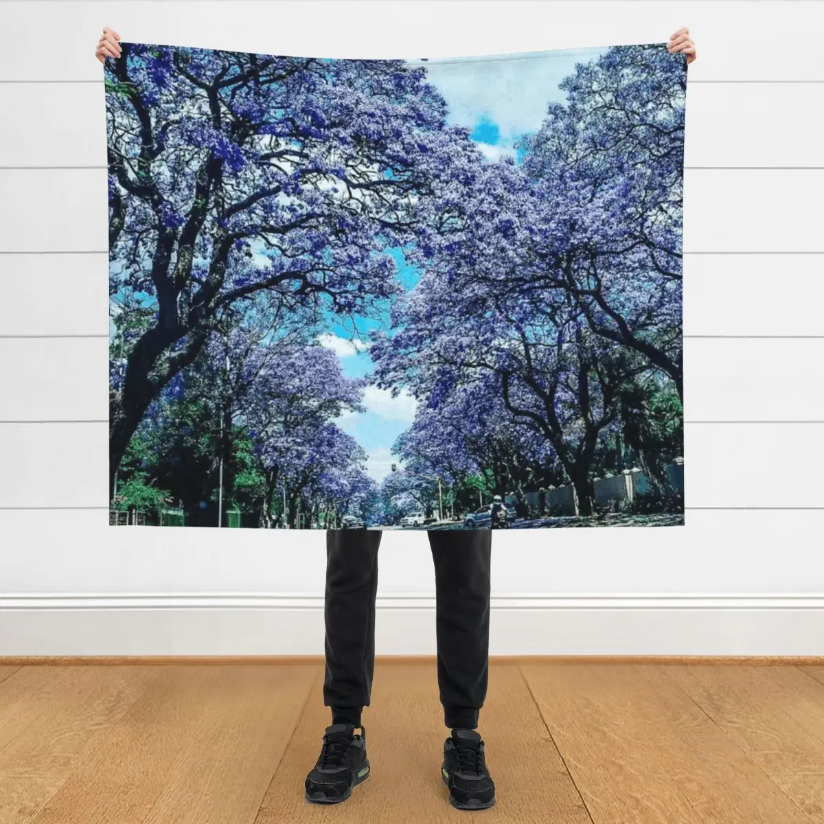 

Jacaranda trees in Pretoria Throw Blanket for babies Decorative Sofa Weighted Blankets