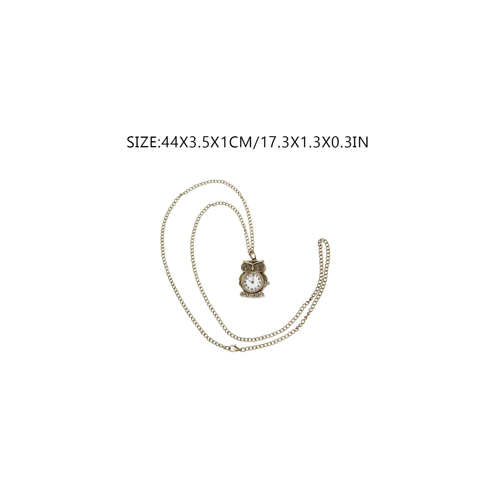 ساعة جيب على شكل بومة عتيقة للجنسين، قلادة ديكور كلاسيكية ميكانيكية رقمية للرجال والنساء