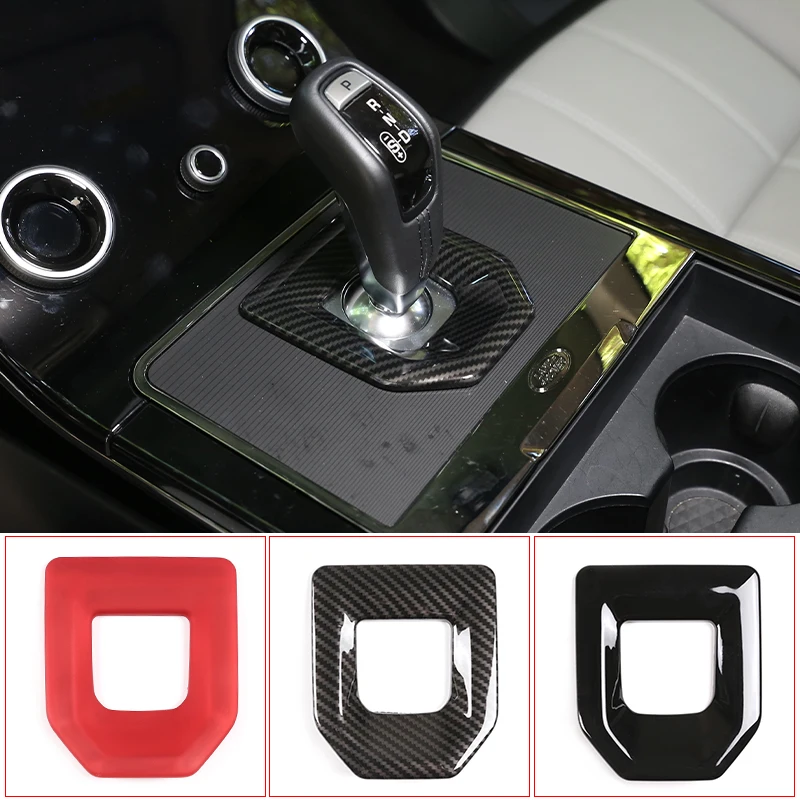 

Car Center Console Gear Shift Panel Cover Trim ABS Carbon Fiber For Land Rover Range Rover Evoque L551 2020 Interior Accessory