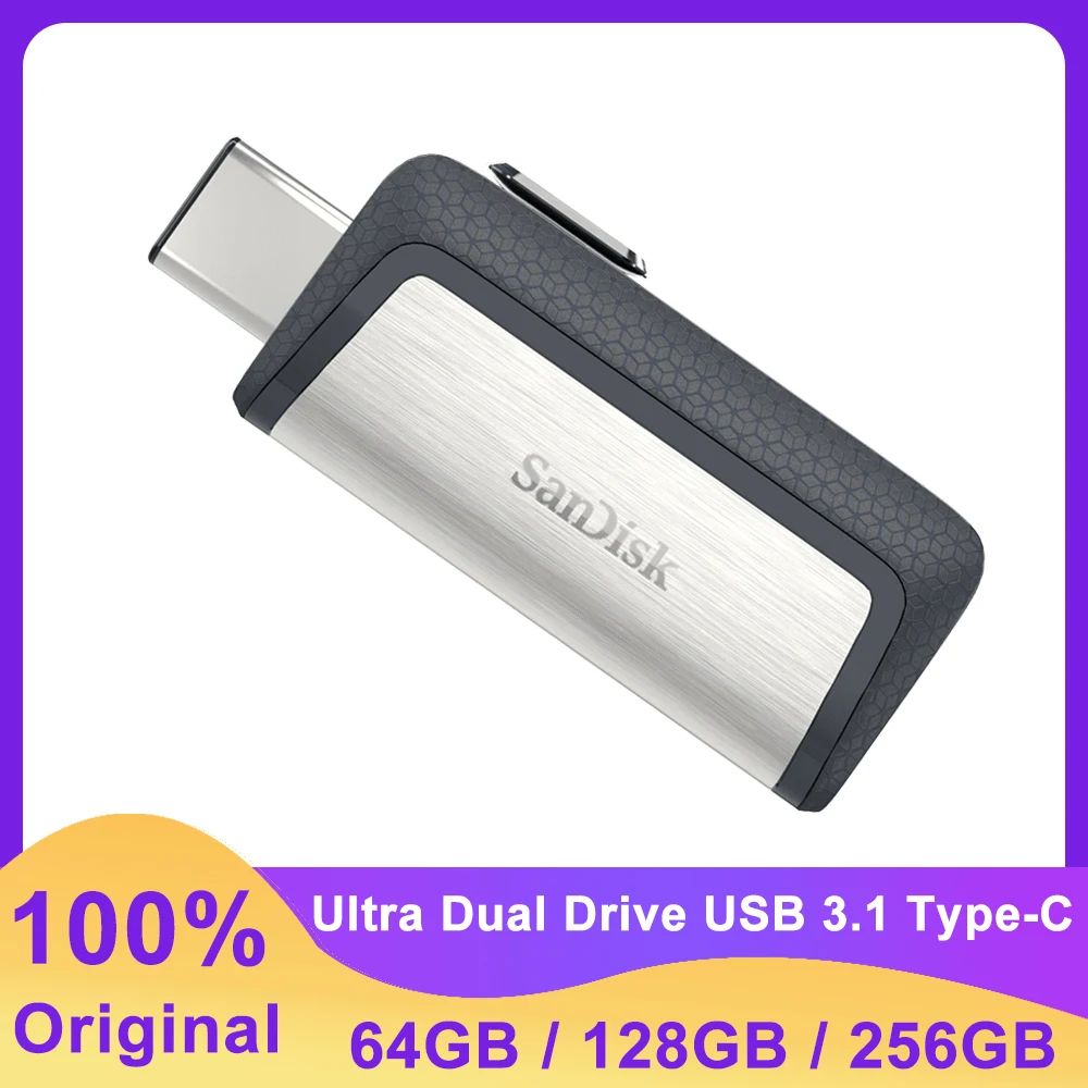 Sandisk Ultra Extreme Type-C 256GB 128GB 64GB Dual OTG USB 3.1 Flash Drive SDDDC2 Pen Drive USB Stick Micro USB Flash Type C