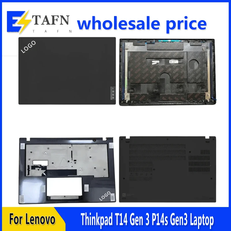 

New For Thinkpad T14 Gen 3 P14s Gen3 Laptop LCD Back Cover Front Bezel Upper Palmrest Bottom Base Case Keyboard Hinges