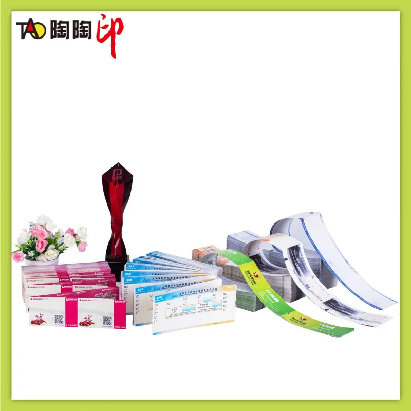 Customized Printing Thermal Paper Boarding Pass Luggage Anti-Pen Break Micro Text Grand Theater Cu