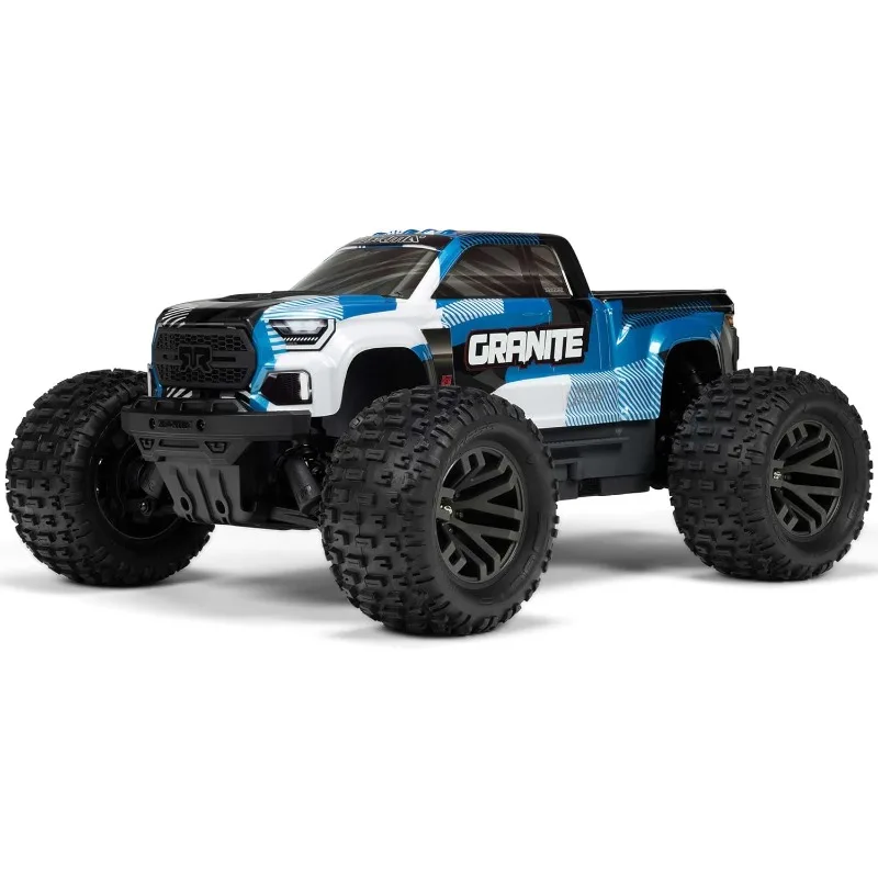شاحنة RC 1/10 جرانيت 4X4 223S BLX شاحنة كبيرة بدون فرش RTR مع DSC، أزرق، ARA4302V4T1