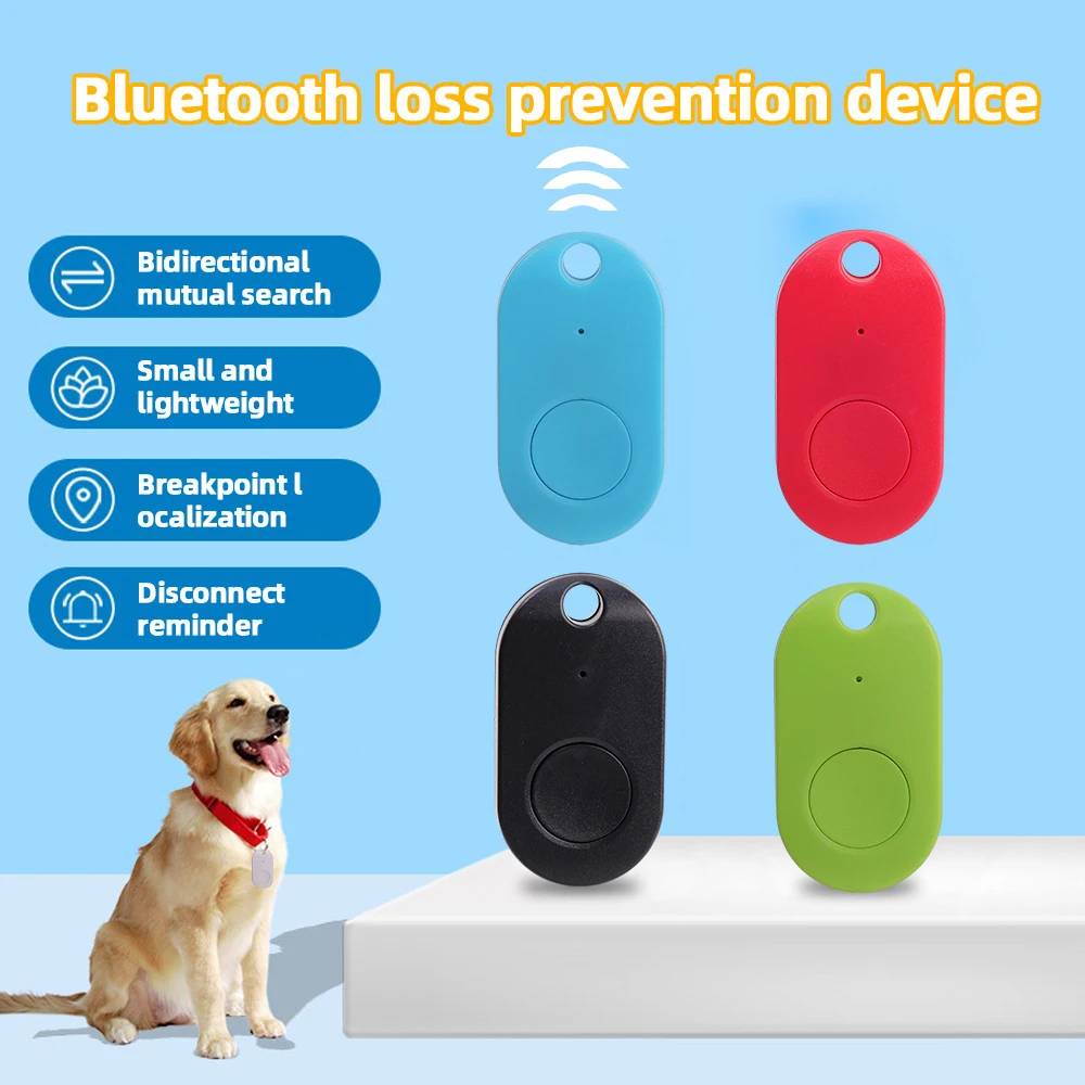 Portable Mini Bluetooth GPS Tracker Anti-Lost Mini Key Finder Locator Pets Articles Wallet Collar Tracking Device Accessories