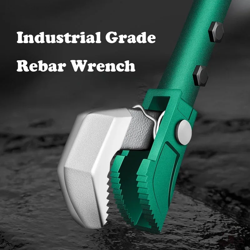 Rebar Wrench Straight Thread Pipe Wrench Torque Multifunctional Wrench Pliers Plumbing Pliers General Purpose Tool Multitool