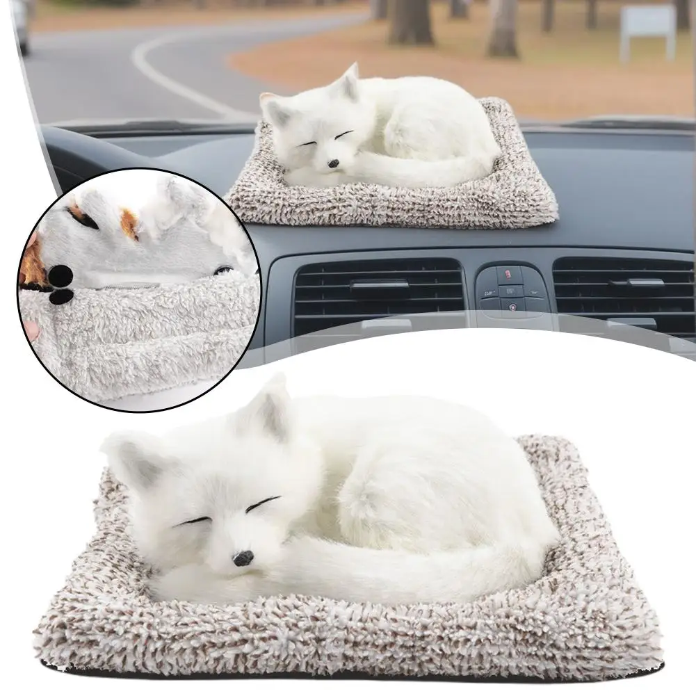 

Car Center Console Decoration Stuffed Toy Cute Simulation Children's Car Animal Decoration Plush Dog Toy Sleeping C2B0