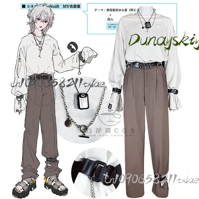 Conjunto de disfraz de vampiro Nijisanji Kuzuha ChroNoiR Cinema Ver. Traje diario de fiesta de graduación de Halloween