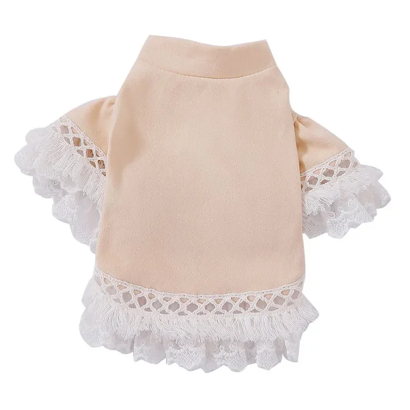 Fashion Lace Base Coat Dog Skirt Teddy Small Dog Princess Wind Clothes Cat Clothing New Dog Clothes for Small Dogs