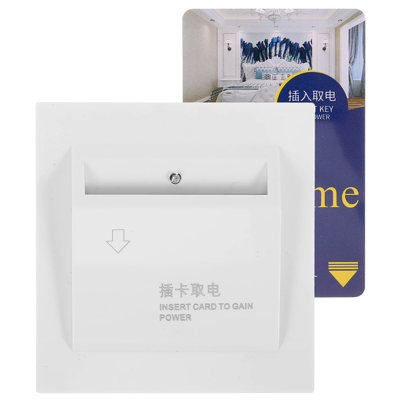 

40A White C3-2 Wall Panel Energy Saving Power Supply Hotel Sensor Guesthouse Accessory Room Wired