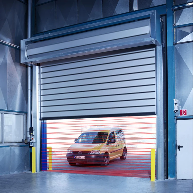 Customization Industrial Automatic Alloy Metal Thermal Insulated Fast Acting Rolling Shutter Roll Up Spiral Door For Garage