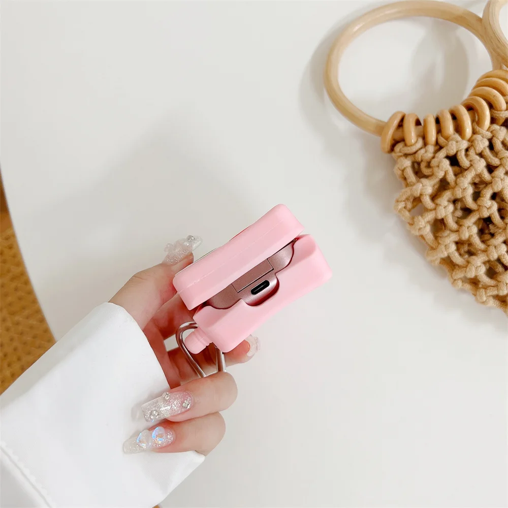 لطيف الكرتون لعبة وحدة التحكم الوردي سيليكون سماعة غطاء لسامسونج غالاكسي براعم برو سماعة حالة ل غالاكسي براعم لايف براعم 2pro