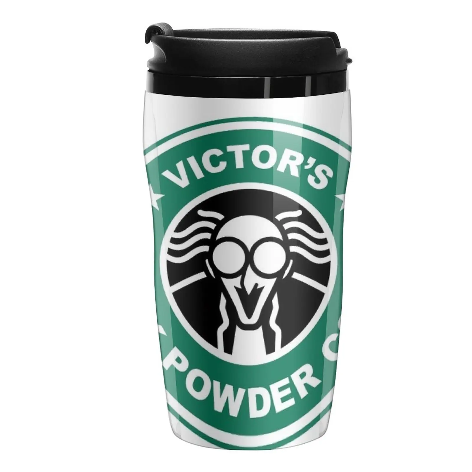 

Новая дорожная кофейная кружка Victor's в виде черного порошка, черная кофейная чашка