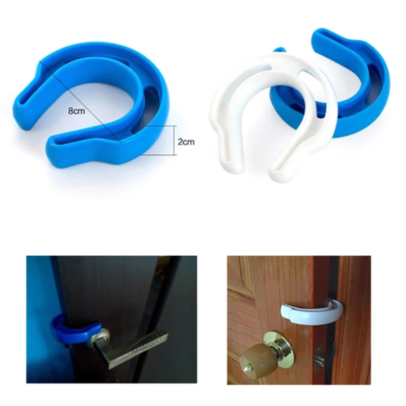 First Responder Door Jam Security Stops Edge Plastic C-Shaped Wedge Children Protection Locks Finger Safe Door Stopper