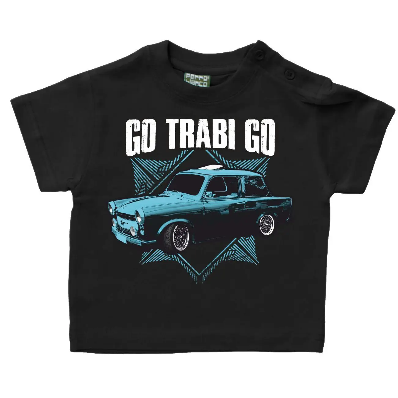 Camiseta bebé niño Go Trabi motivo refranes 68 116 pequeño oxy cumpleaños RDA
