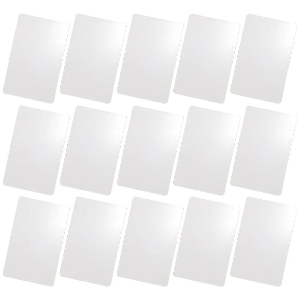 

50Pcs Pvc White Cards DualSide Tags Diy Craft Blank Plastic Pendant HandPainted Christmas Gift Label