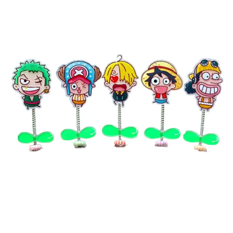 

One Piece Cap Luffy Model Decoration Anime Action Figures Cute Toys Q Figurals Car Desk Dolls Decoration Children Birthday Gifts