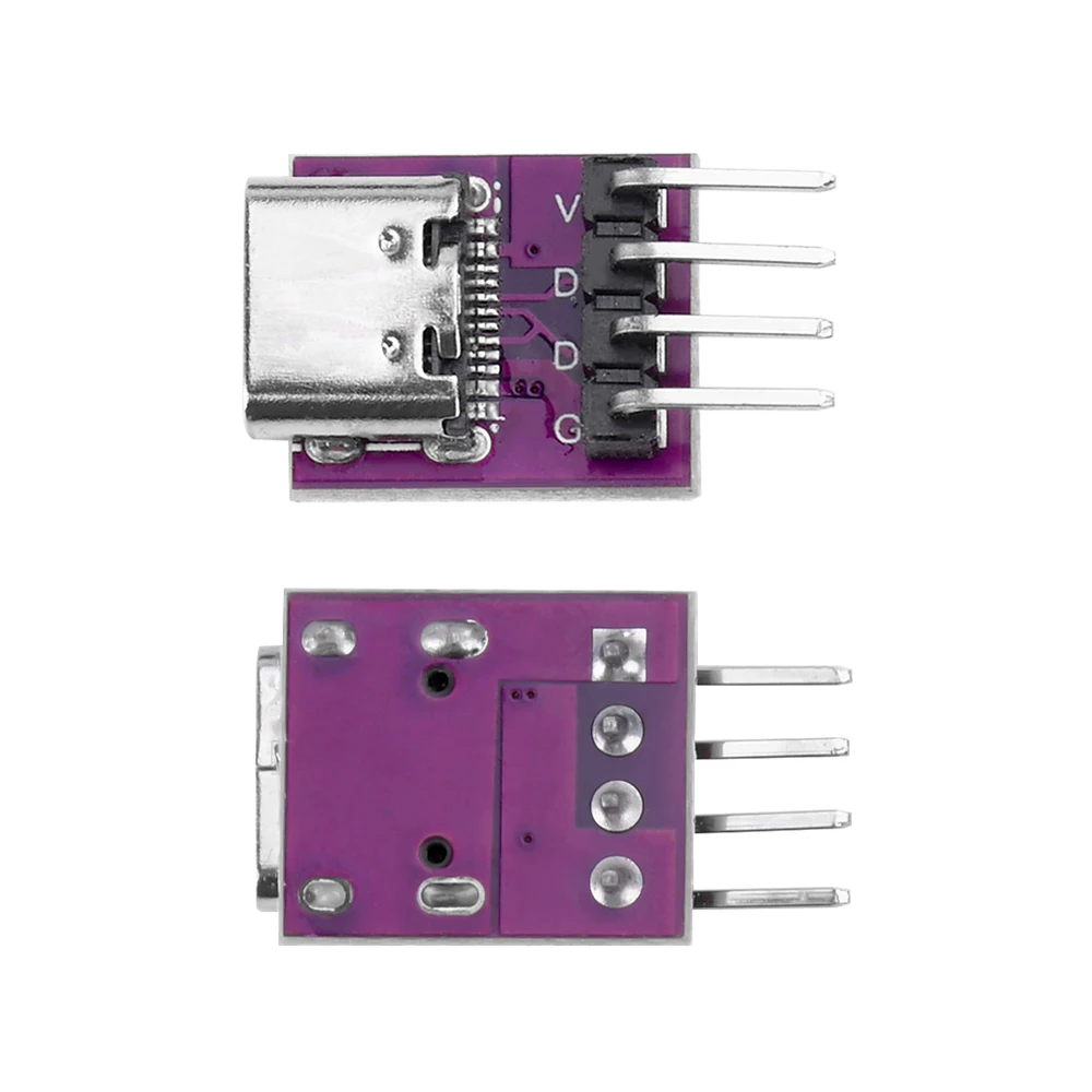 TYPE-C Female Head Test Board Double Sided Front Back Insertion USB3.1 16P to 2.54 High Current Power Conversion Board TYPE-C