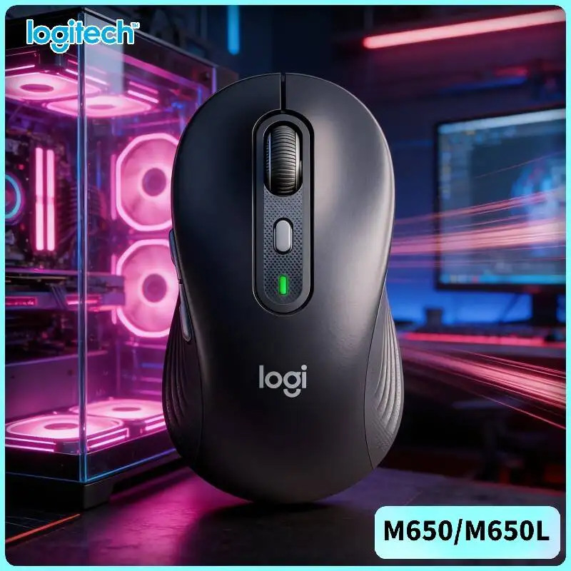 

Эргономичная мышь Logitech M650/M650L — сенсор 4000 DPI, 5 программируемых кнопок, SmartWheel для прокрутки, Bluetooth-батарея на 20 месяцев