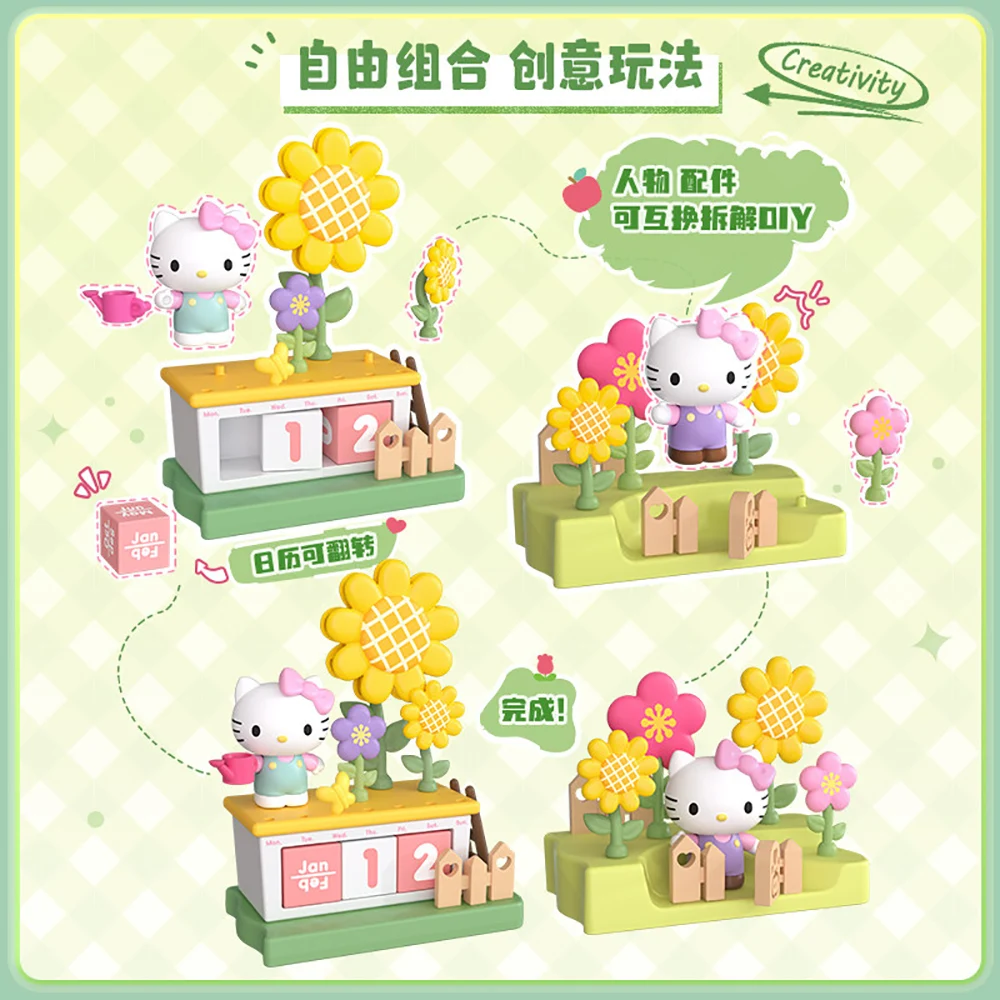 Blokees Originele Sanrio Daadoos Warm Spring Preface Serie Blind Box Anime Perifere Craft Model Speelgoed Desktop Ornament Geschenken