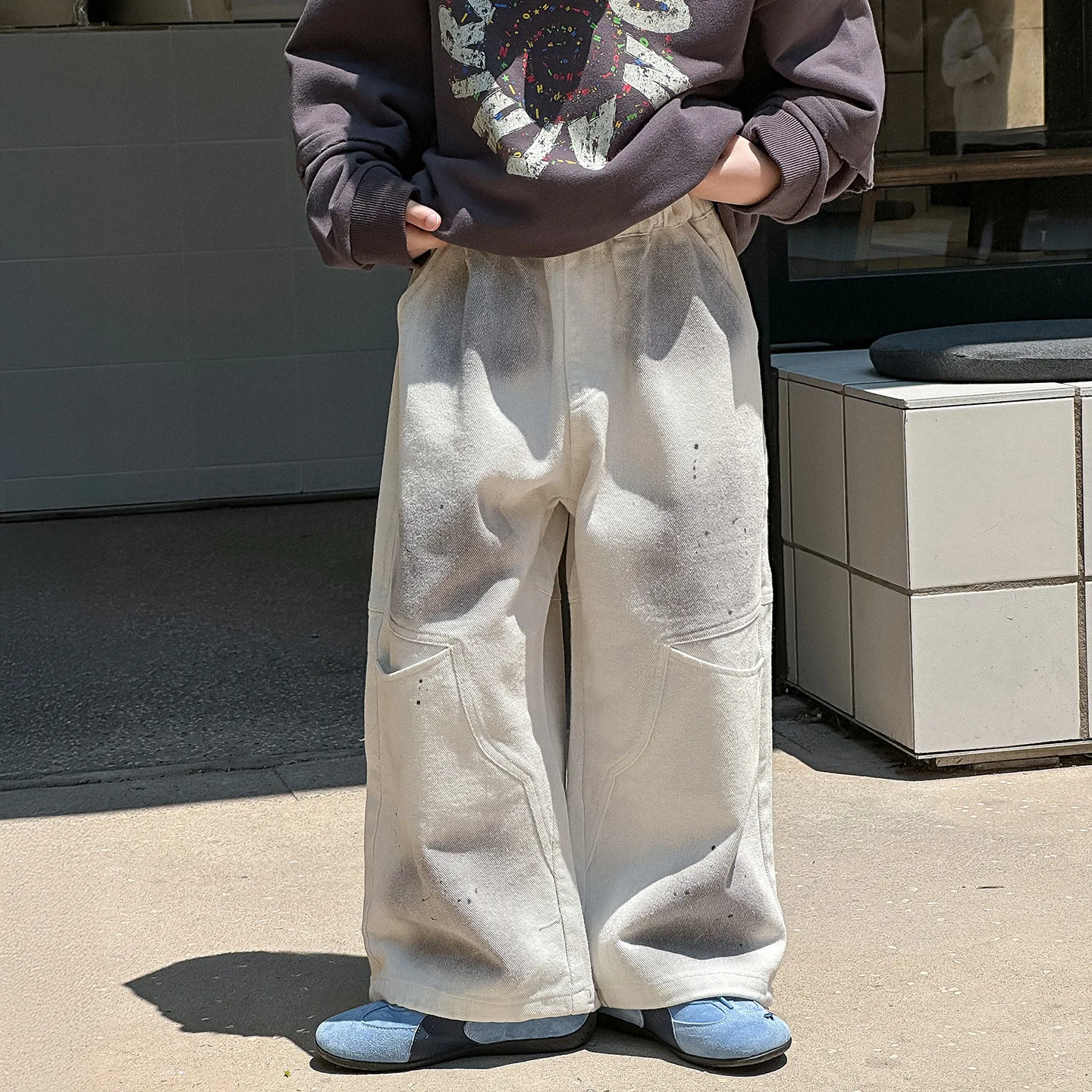 

Children Clothes Boys Pants Autumn Korean Style 2025 New Fashionable Versatile Loose Trendy Kids Loose Wide-leg Casual Pants