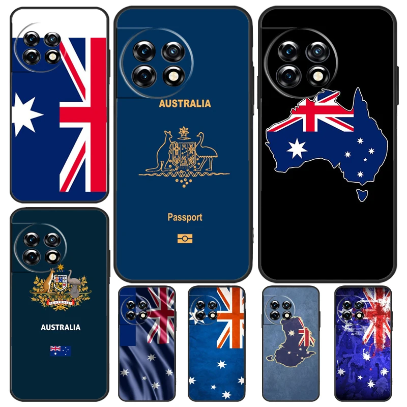 Australia Flag Case For OnePlus 11 8 9 10 Pro 8T 9RT 10R 10T OnePlus Nord 3 CE 2 Lite 2T N10 N20 N30 Cover