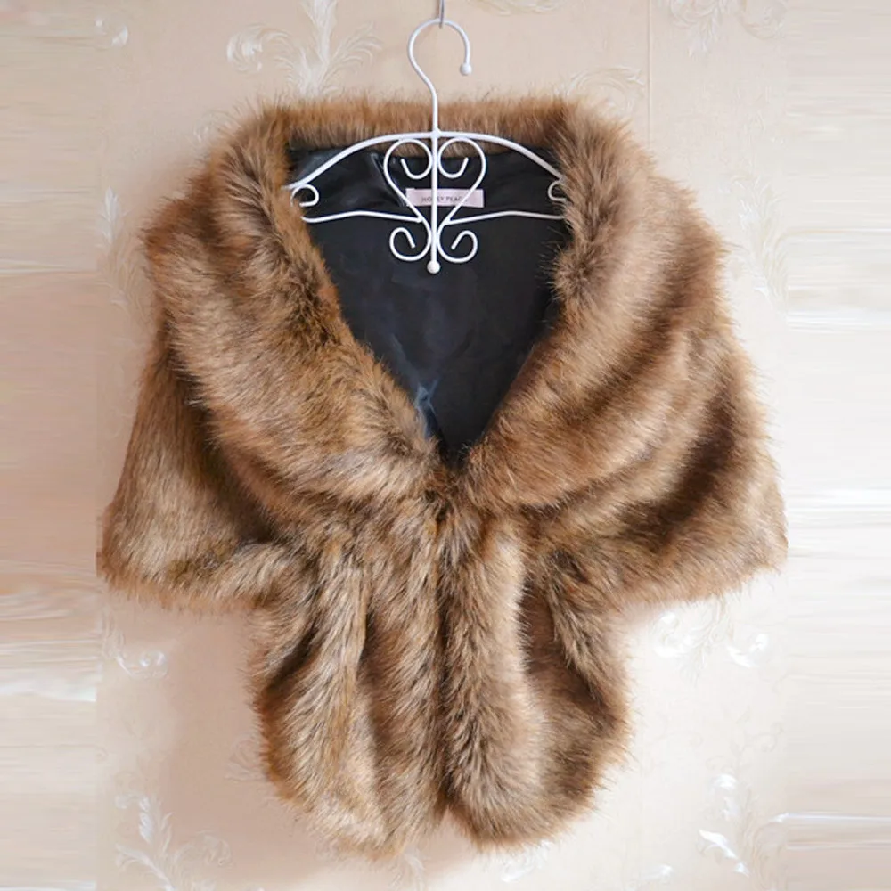 Thickened Warm Coldproof Cape Coat Women\'s Elegant Faux Fur for Formal Versatile Women Shawl Coat Women Faux Fur Shawl Coat