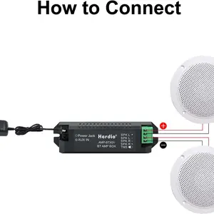 4-Zoll-Herdium Bluetooth-Lautsprecher Kit Wasserfestes 160-W-Meereslautsprecher für Badezimmer Küche Outdoor House Camper 6 Hauptverkaufs -Subwoofer -Decke - №1