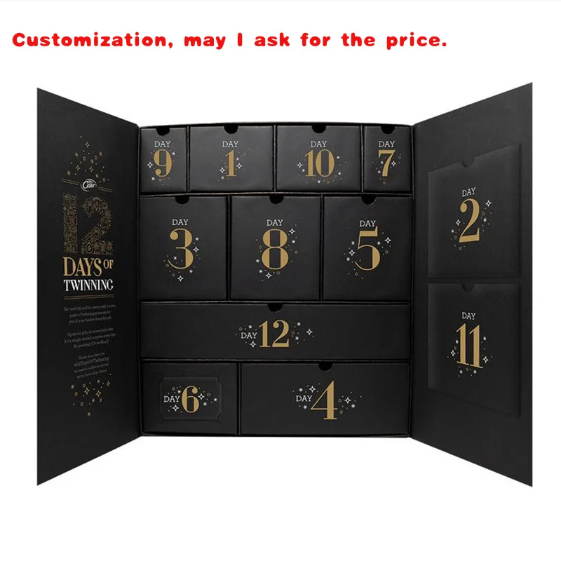 

На заказ. Картонный 12-дневный настольный календарь, коробка для адвент-календаря, индивидуальный стол, блок обратного отсчета, подставка для календаря, кубики вечного календаря