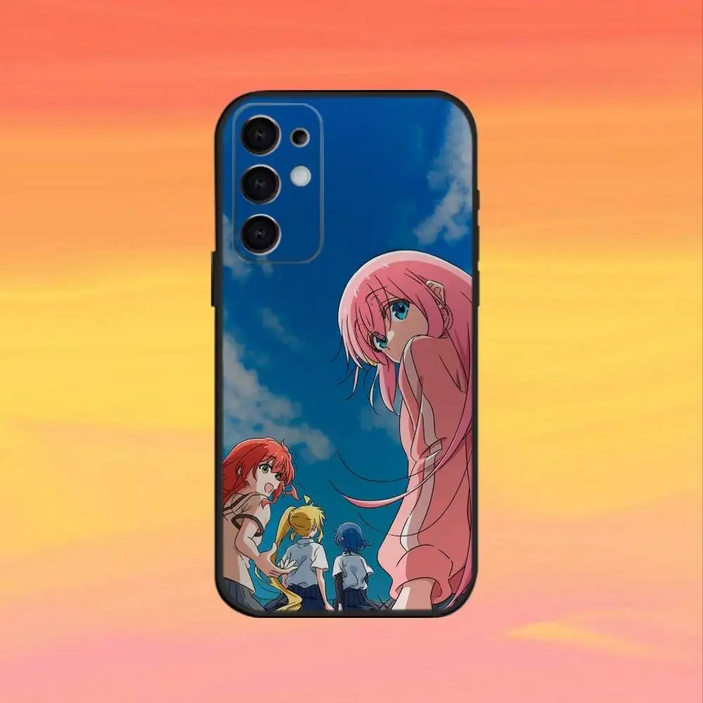 De B-Bocchi the Rock B-Band Funda de teléfono para Samsung S25, S24, S23, S22, S21, S20, Ultra, Plus, FE Funda suave negra