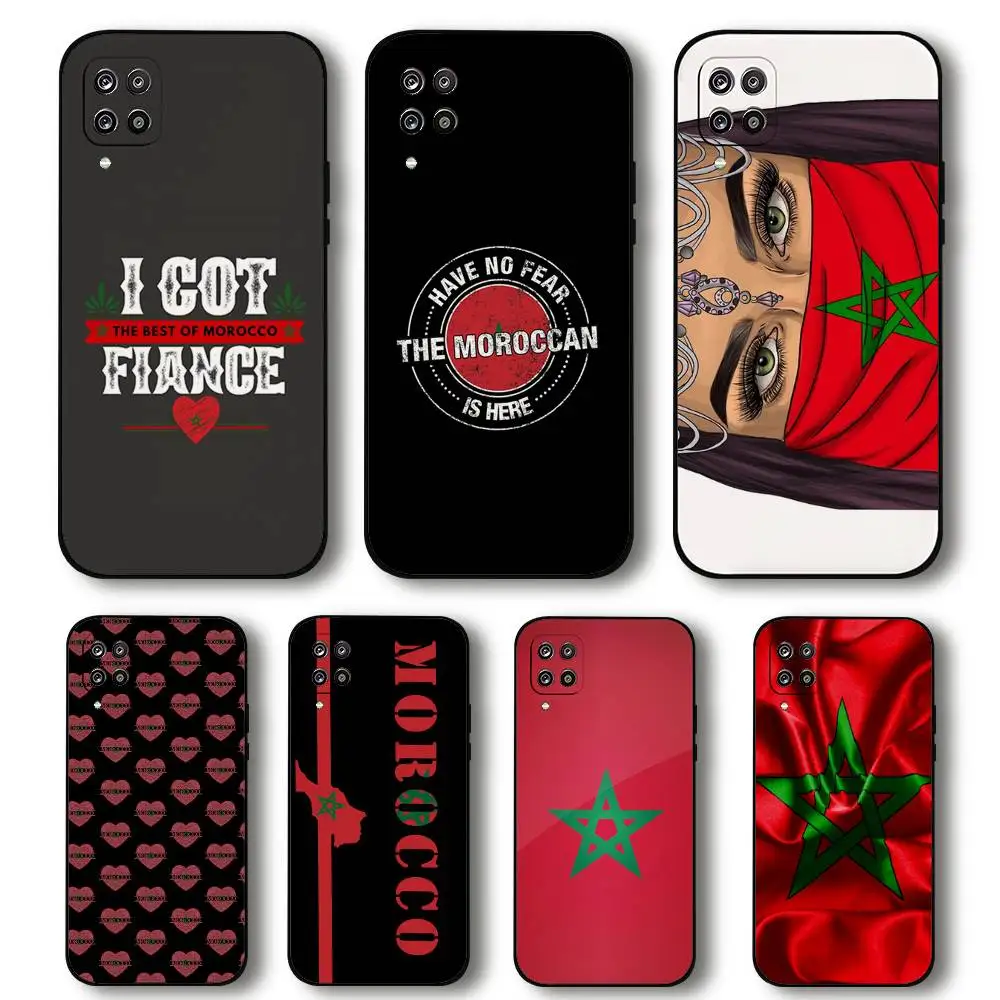 M-Morocco Flag Coat Of Arms Phone Case For Samsung Galaxy S21 S22 S23 S24ULTRA S25ULTRA FE Ultra Plus5G A52S S26 Soft Cover