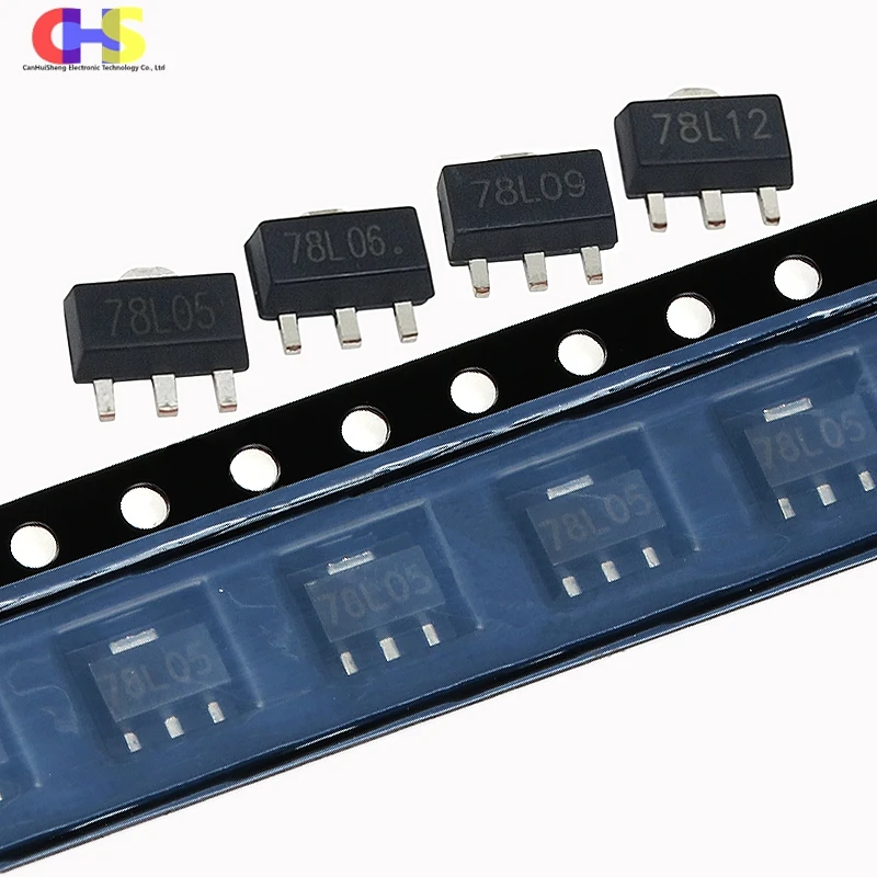 20pcs 78L05 SOT-89 SMD Triode 78L06 78L08 78L09 78L10 78L12 78L15 78L18 78L33 SOT89 Three Terminal Voltage Regulator Chip