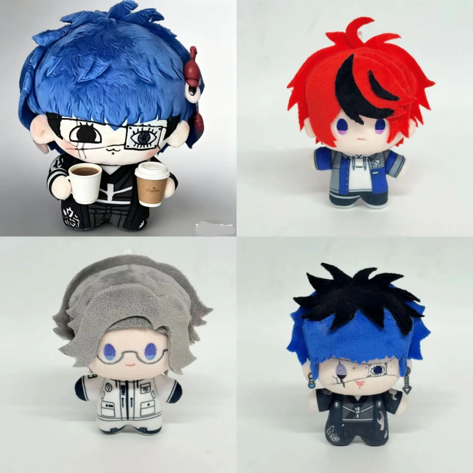 Kawaii New 10cm Hundred Line Final Defense Academy Pendant Plush Doll Toy Hundred Days Of War Plush Doll Keychain For Kid Gifts