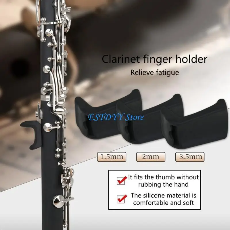 G6DE Silicone Clarinet Oboe Thumb Rest Cushion Clarinet Thumb Protector Finger Rest