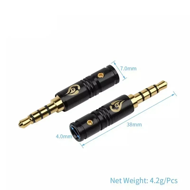 Audio Plug 3.5 Jack Consumer Electronics 2 3 4 Pole Mono Plugs Gold Plated Copper Speaker Terminal 3.5mm Connector Black Silver